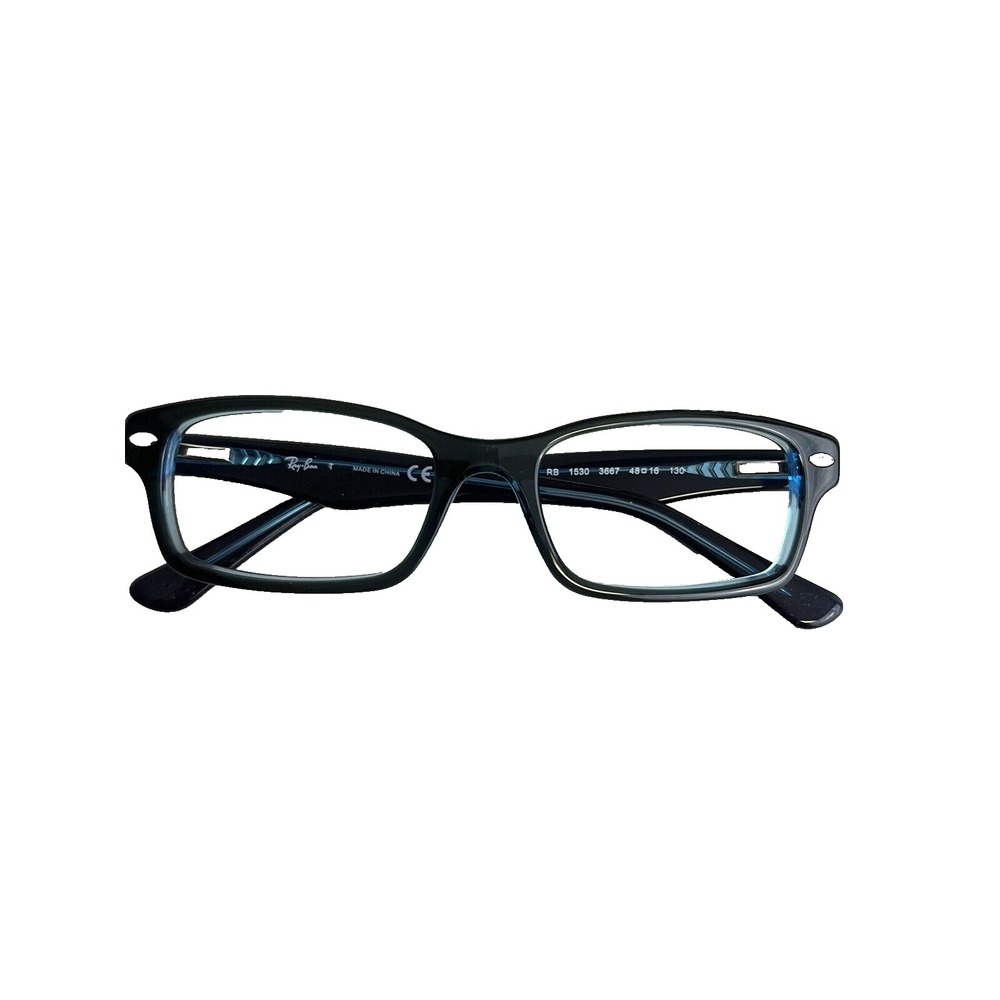 RAY BAN RB1530‎ 3667 YOUTH Eyeglasses Frames Blue Full Rim 48-16-130